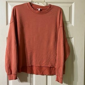 Slouchy Orange Sweatshirt